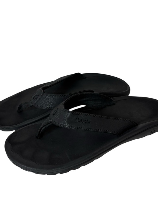 OluKai Mens Thong Sandals Black Size US 12 M EU 45 main image 2